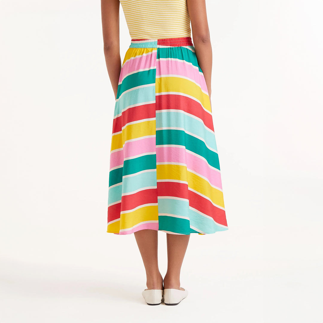 FALDA - Compañía Fantástica, Midi rayas Colour Wave