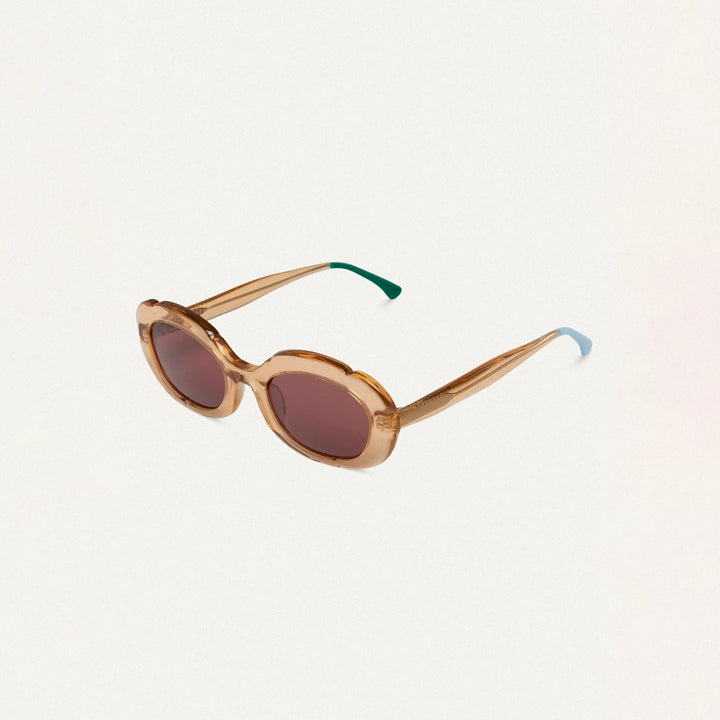 GAFAS DE SOL - Compañía Fantástica, Ambar con punta patillas multicolor verde y azul claro