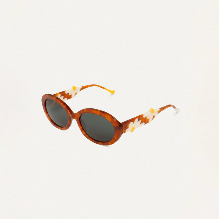 GAFAS DE SOL - Compañía Fantástica, Marrones con estampado margaritas