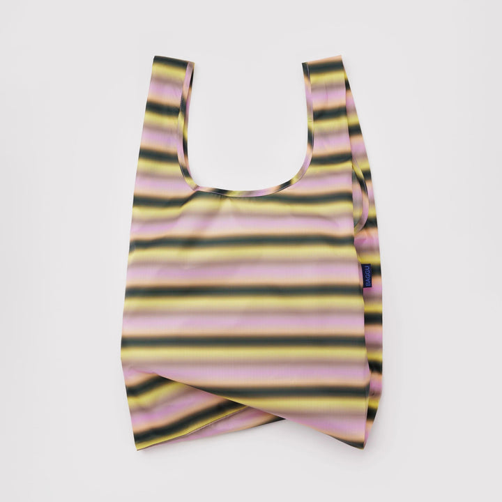 TOTE BAG - Baggu, Gradient Stripe Pink & Yellow Standard