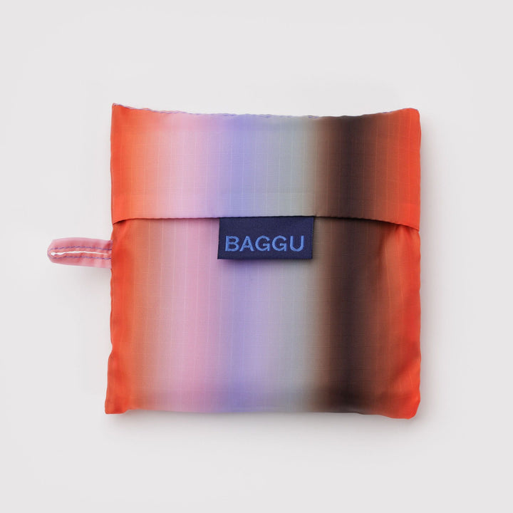 TOTE BAG - Baggu, Gradient Stripe Poppy & Lilac Standard