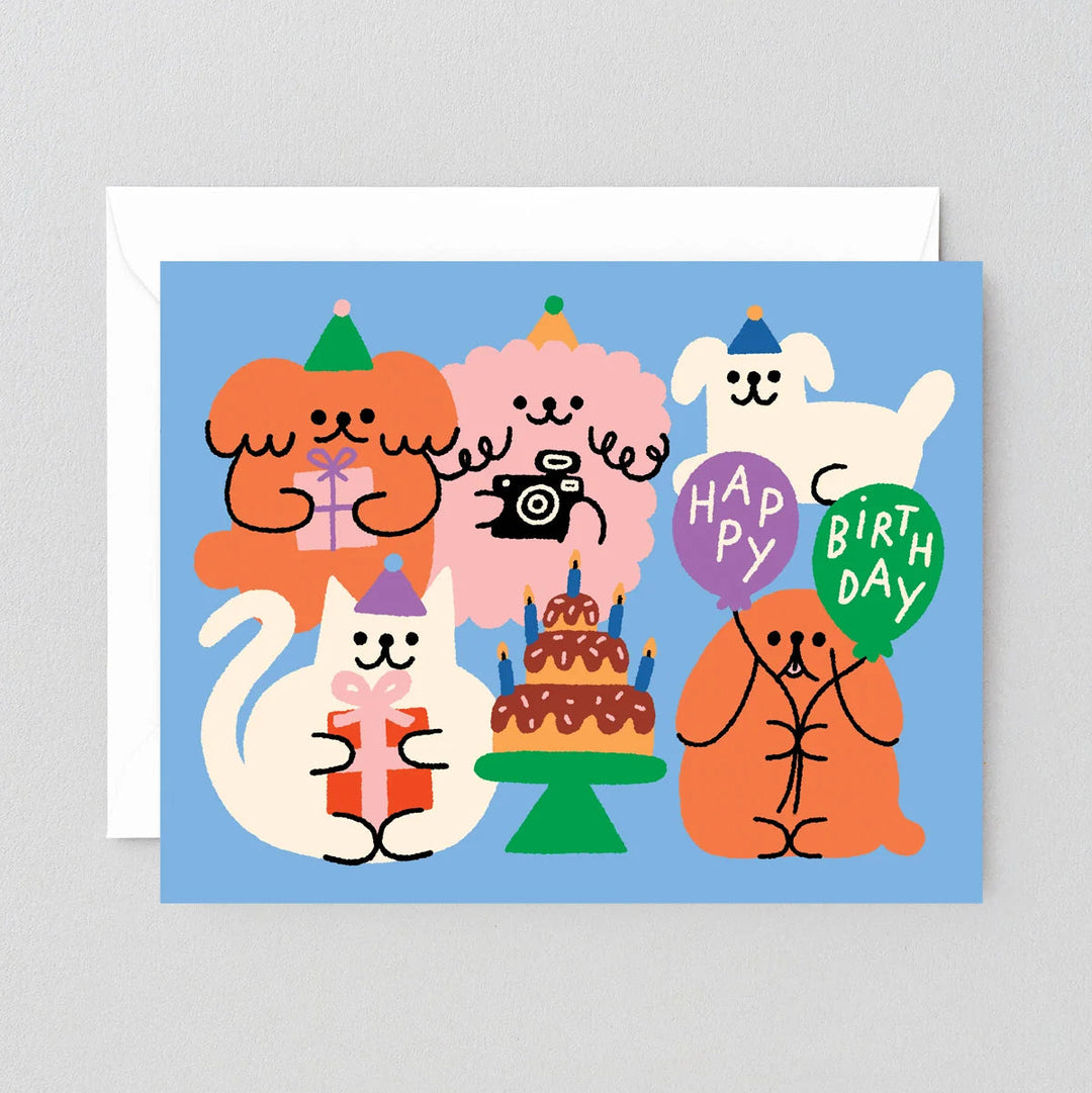 GREETING CARD - Wrap Magazine, Birthday Dog