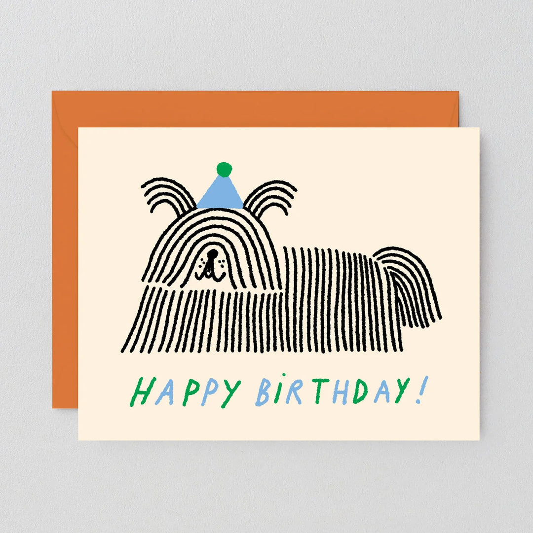 GREETING CARD - Wrap Magazine, Birthday Dog