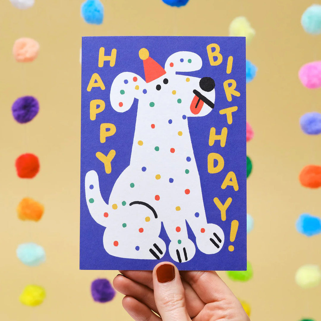 TARJETA FELICITACIÓN - Wrap Magazine, Happy Birthday Spotty Dog