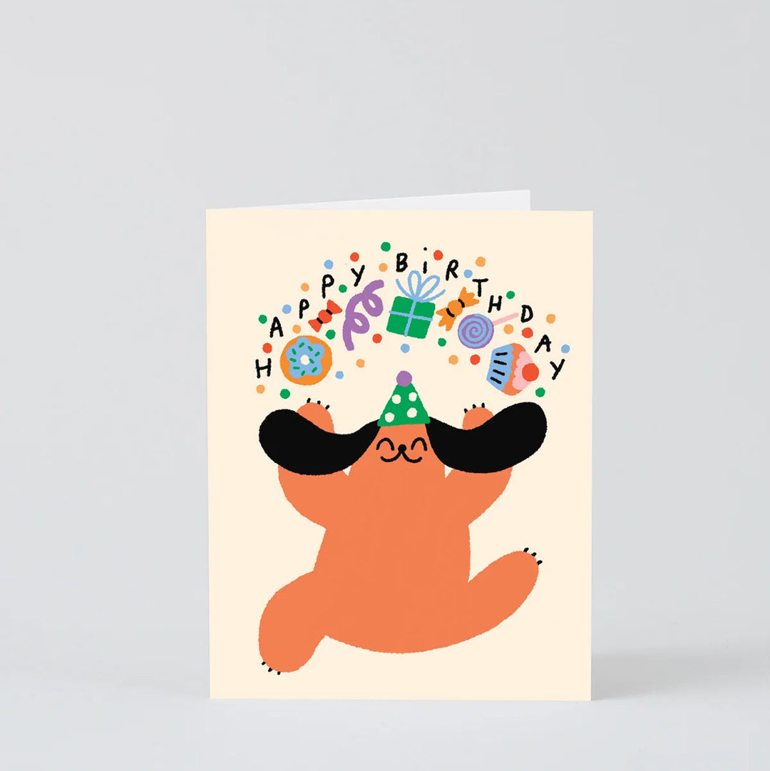GREETING CARD - Wrap Magazine, Birthday Dog