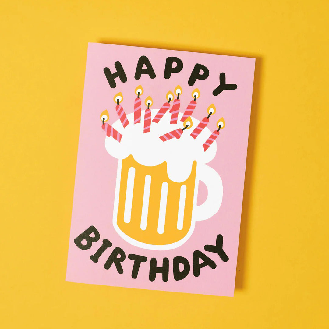 TARJETA FELICITACIÓN - Wrap Magazine, Happy Birthday Beer