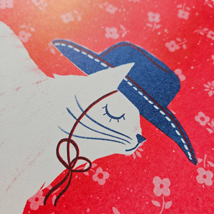 ILUSTRACIÓN - Bromstad Printing Co., Cowboy Cat