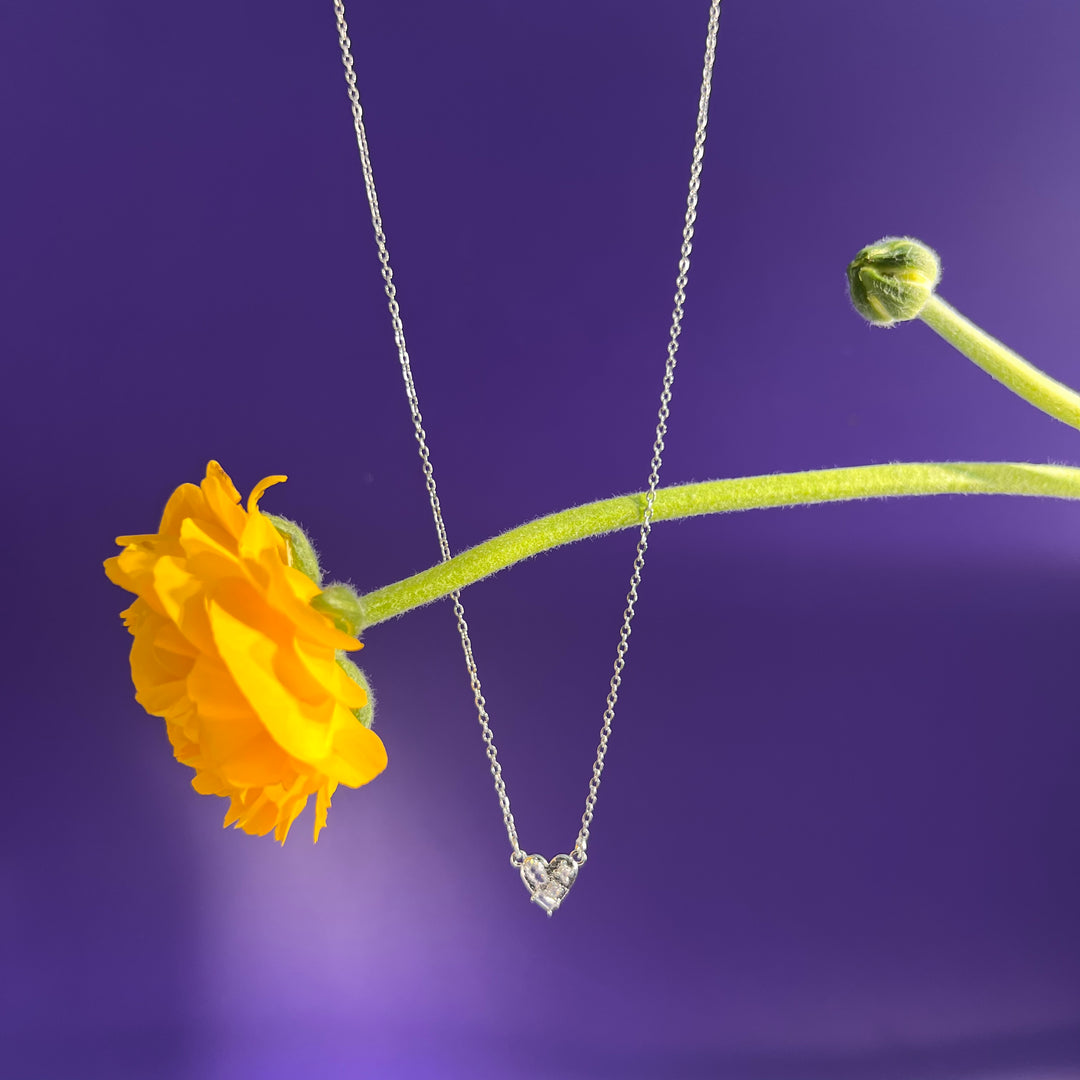 COLLAR - Terami, Corazón Zirconia Pequeño