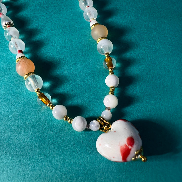 COLLAR - Terami, Isabel rojo y blanco