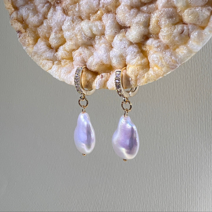 PENDIENTES - Terami, Lagrima perla oro