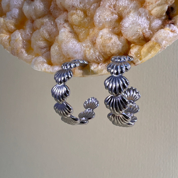 PENDIENTES - Terami, Conchas plata