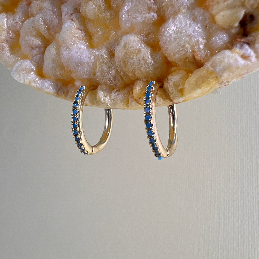 PENDIENTES - Terami, Cris oro, celeste