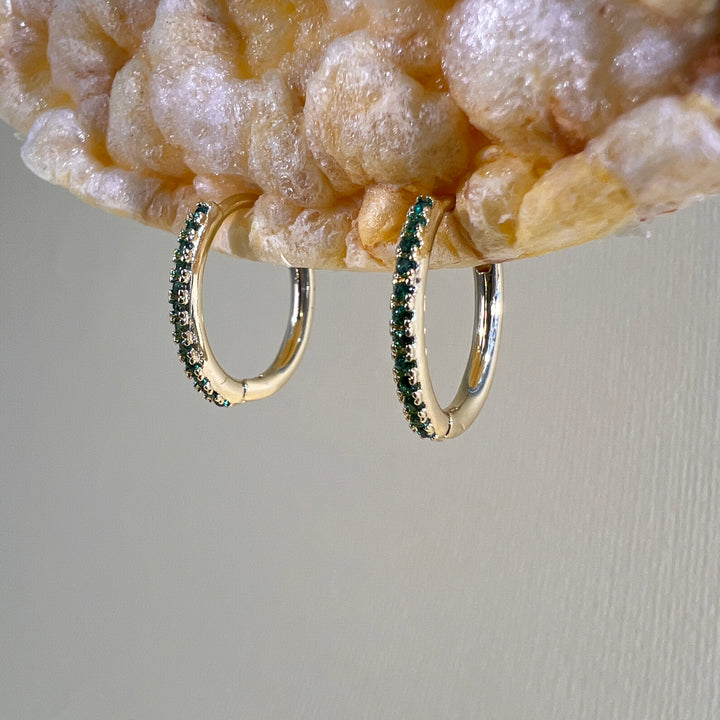 PENDIENTES - Terami, Cris oro, verde