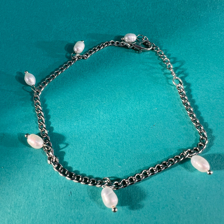 PULSERA - Terami, Perlas plata