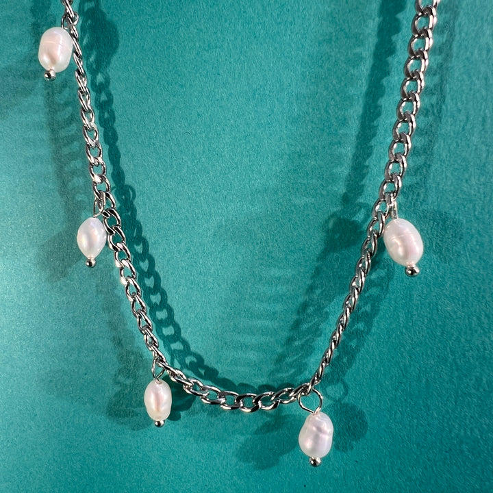 PULSERA - Terami, Perlas plata