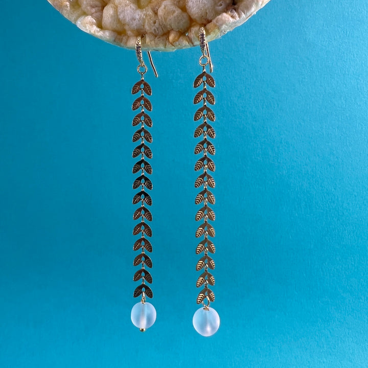 PENDIENTES - Terami, Leaf White