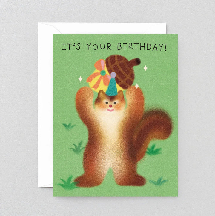 GREETING CARD - Wrap Magazine, Birthday Dog