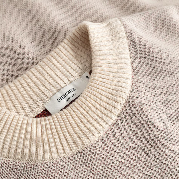 JERSEY - DEDICATED, Limhamn Folk Flower Vanilla White