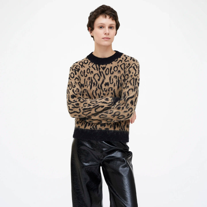 JERSEY - Wild Pony, Animal print color marrón.