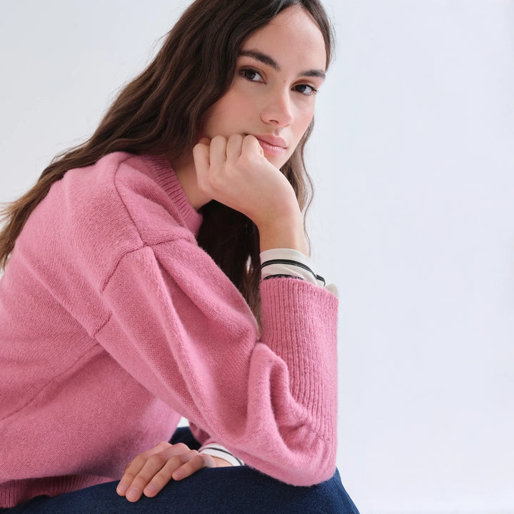 MAGLIONE - Compañía Fantástica, Maglia morbida a righe bianche e verdi