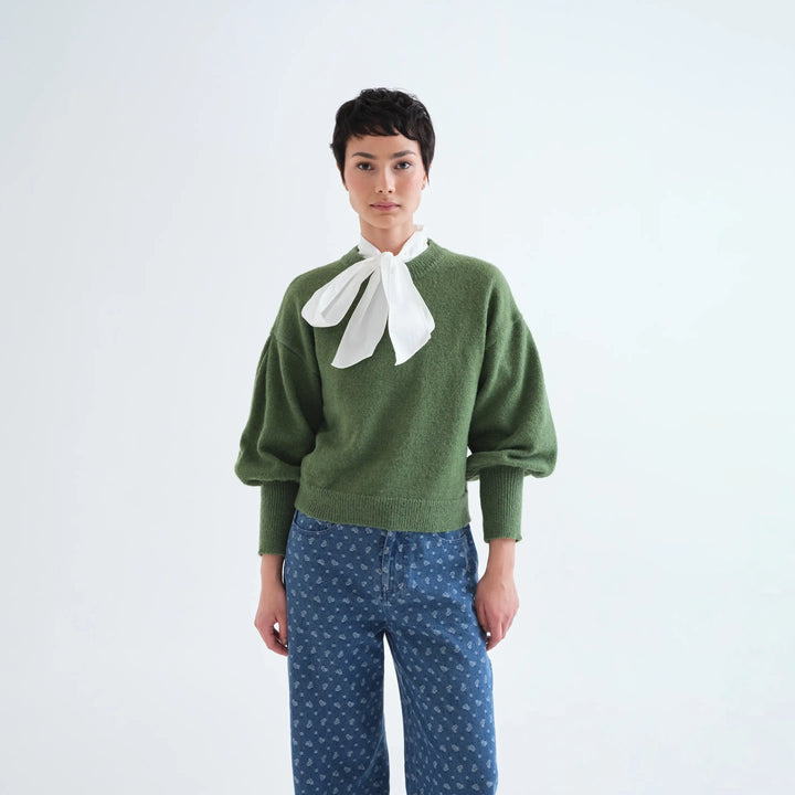 MAGLIONE - Compañía Fantástica, Maglia morbida a righe bianche e verdi