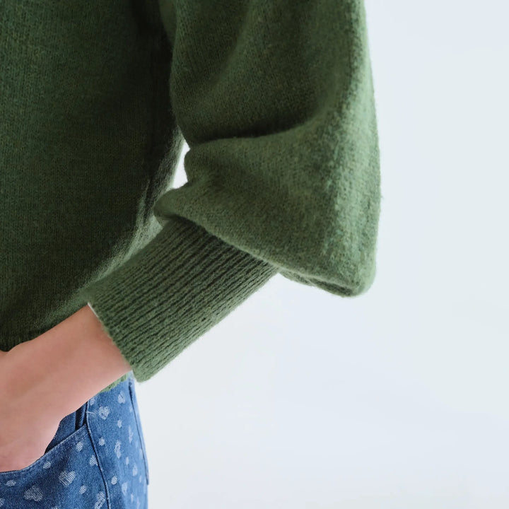 MAGLIONE - Compañía Fantástica, Maglia morbida a righe bianche e verdi