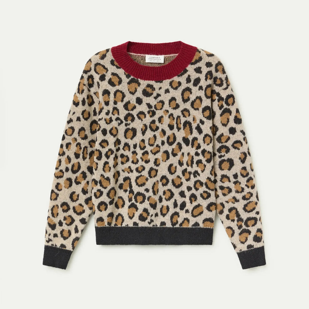 JERSEY - Compañía Fantástica, Jacquard estampado Mini Leopard