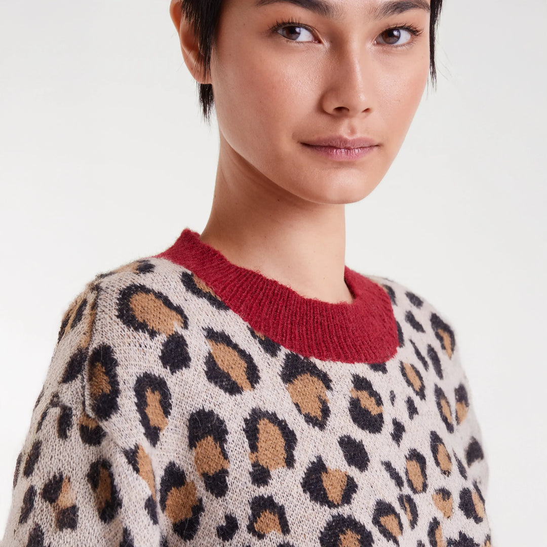 JERSEY - Compañía Fantástica, Jacquard estampado Mini Leopard