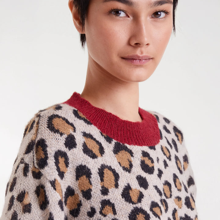 JERSEY - Compañía Fantástica, Jacquard estampado Mini Leopard