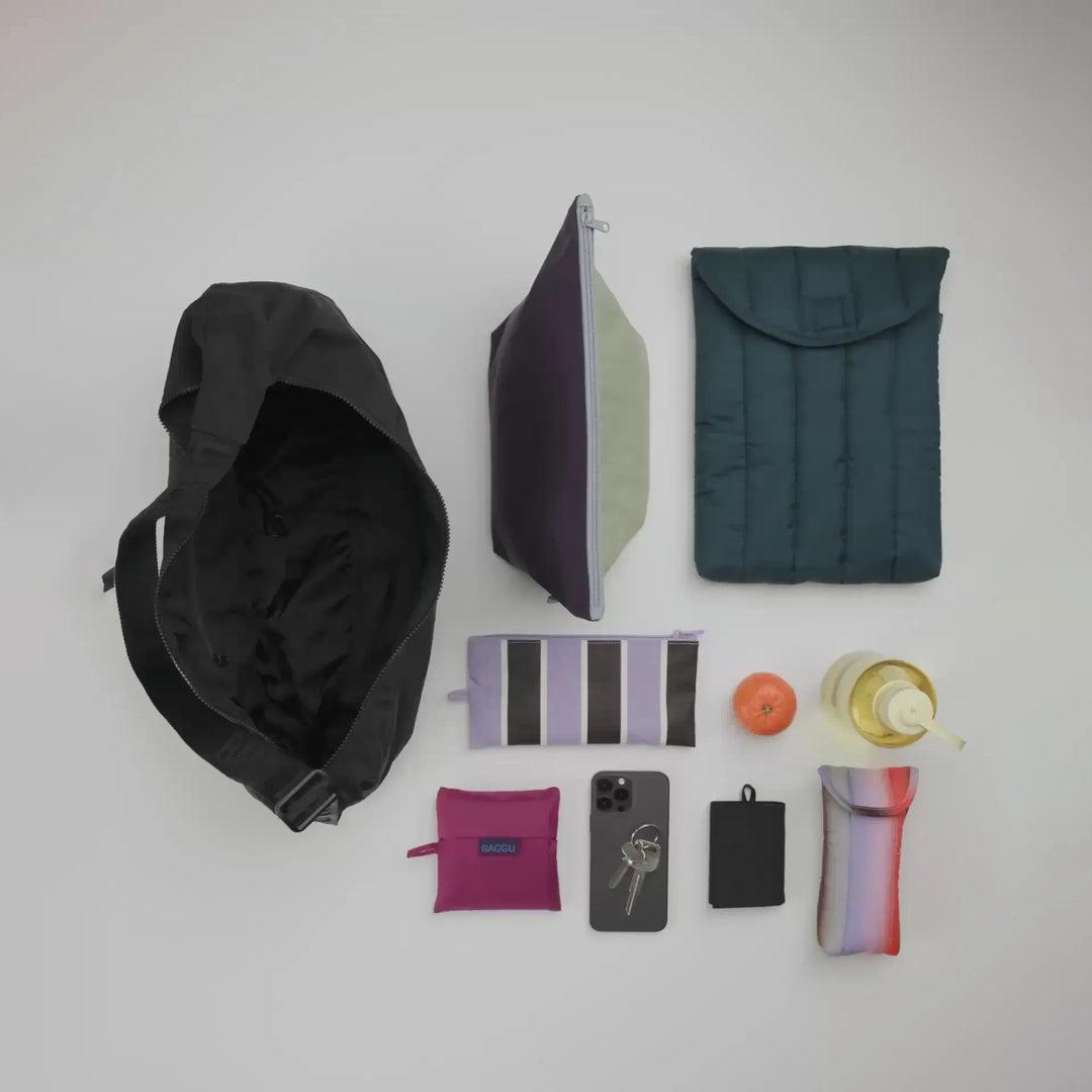 BOLSO - Baggu, Deep Sea Large Nylon Crescent Bag