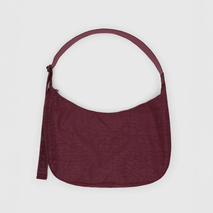 BOLSO - Baggu, Mahogany Large Nylon Crescent Bag