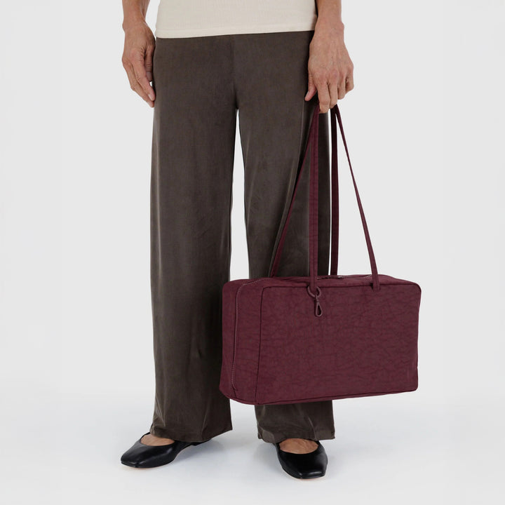 BOLSO - Baggu, Mahogany Medium Nylon Bowler Bag