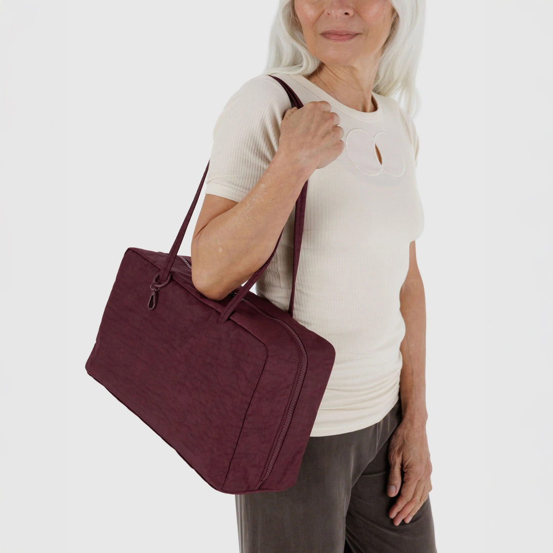 BOLSO - Baggu, Mahogany Medium Nylon Bowler Bag