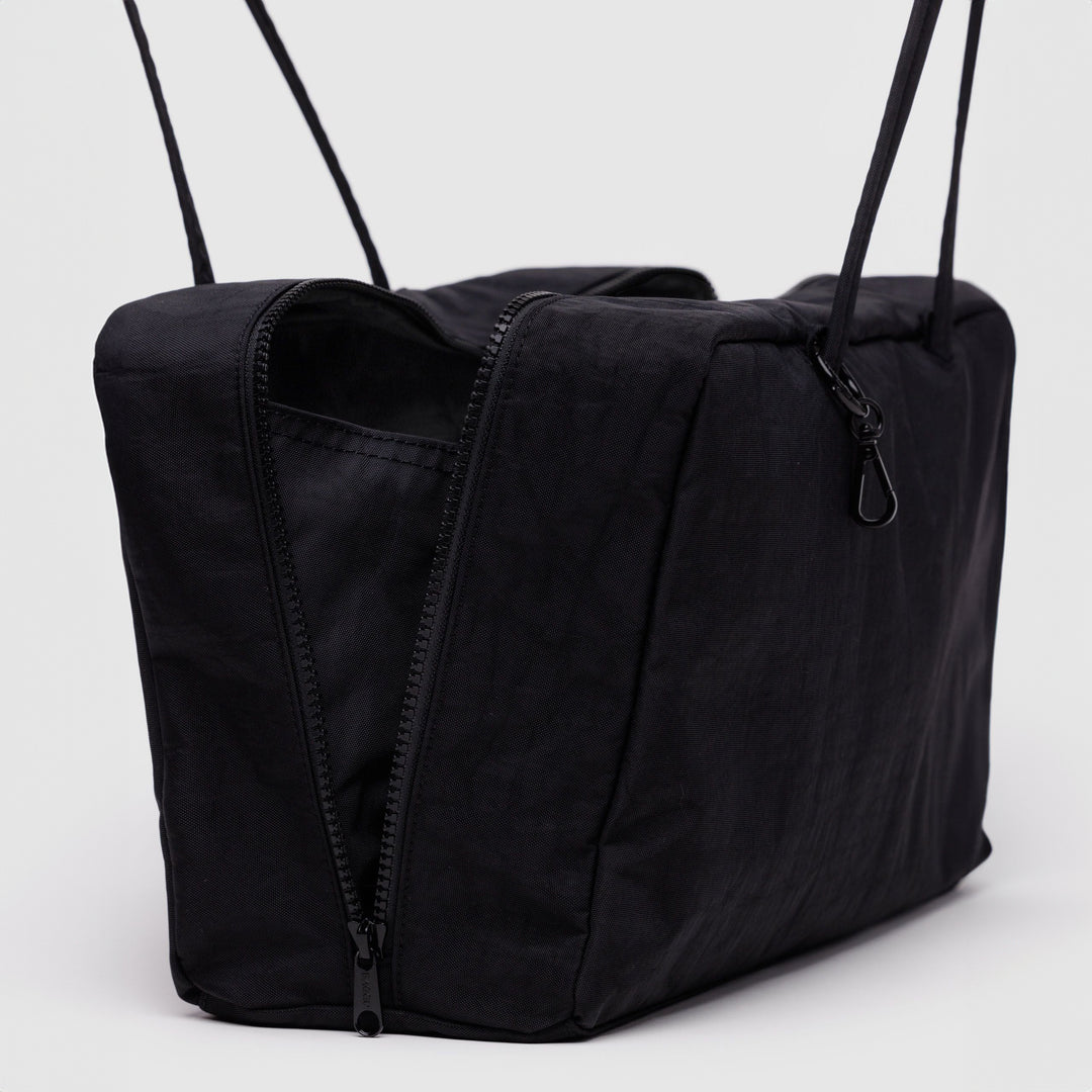 BOLSO - Baggu, Medium Nylon Bowler Bag Black