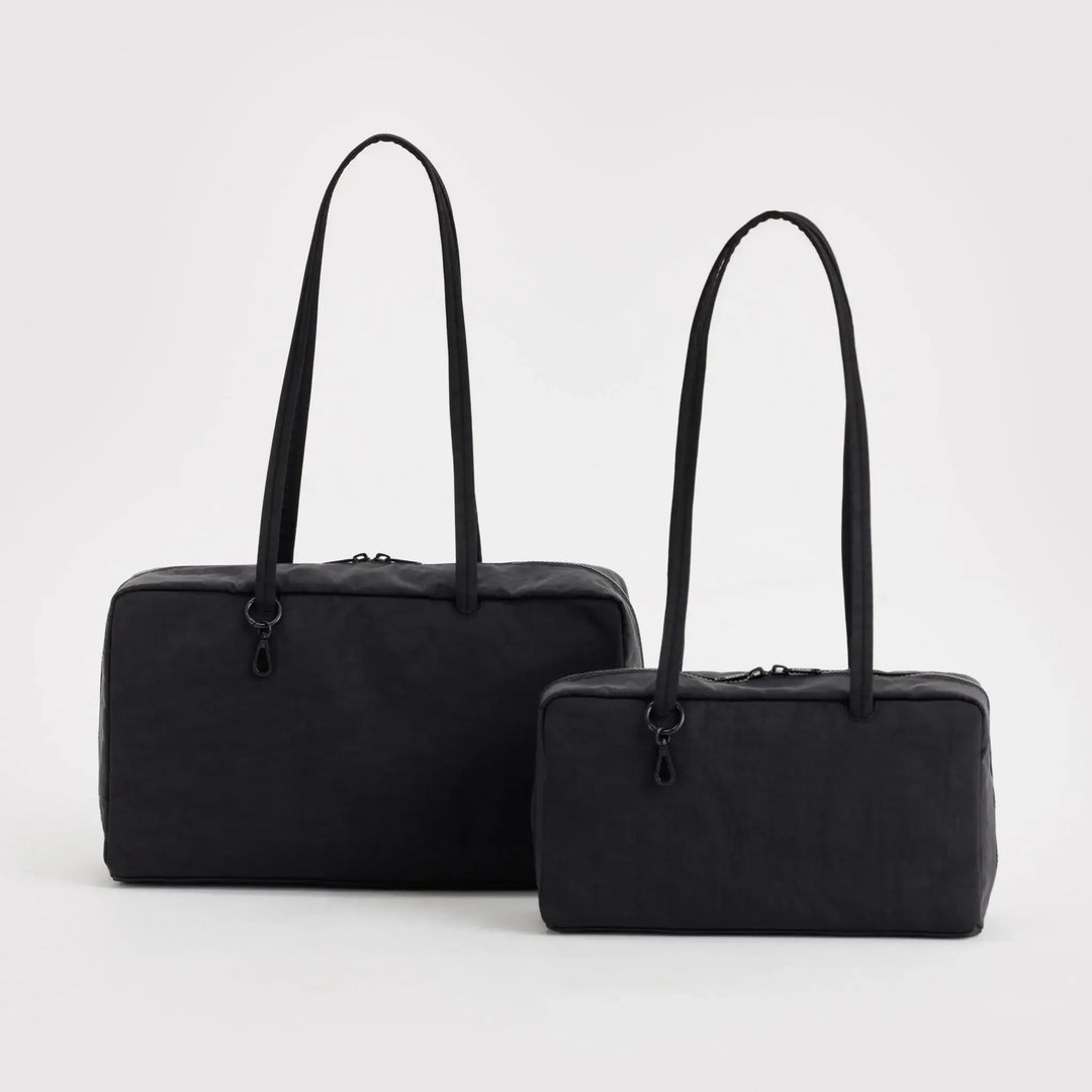 BOLSO - Baggu, Medium Nylon Bowler Bag Black
