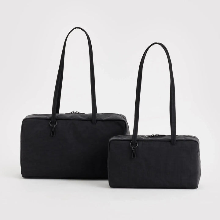 BOLSO - Baggu, Medium Nylon Bowler Bag Black