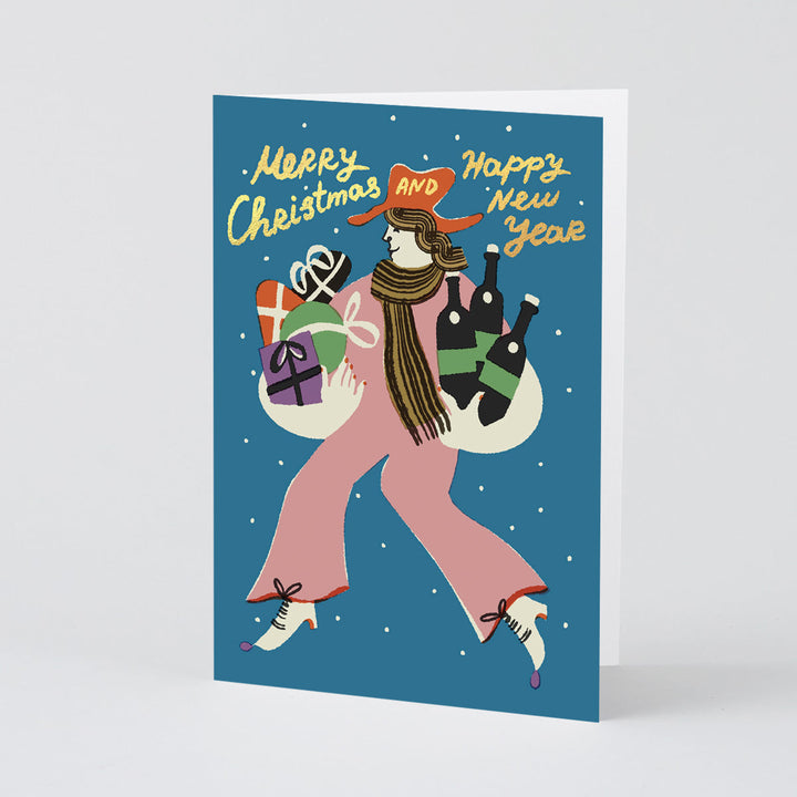 TARJETA FELICITACIÓN - Wrap Magazine, Merry Christmas and Happy New Year