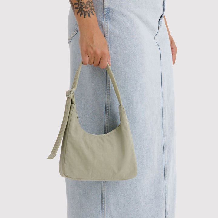 BOLSO - Baggu, Celadon Mini Nylon Shoulder Bag