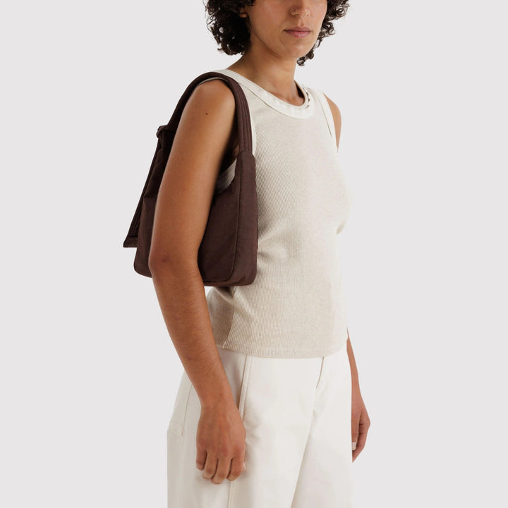 BOLSO - Baggu, Coffee Mini Nylon Shoulder Bag