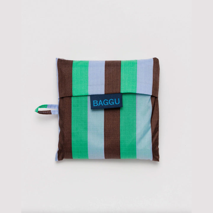 TOTE BAG - Baggu, Mint 90's Stripe