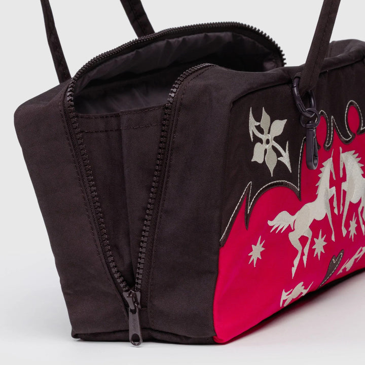 BOLSO - Baggu, Nylon Bowler Bag Western Appliqué