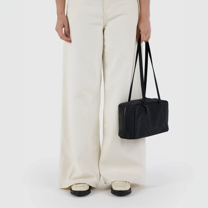 BOLSO - Baggu, Black Nylon Bowler Bag