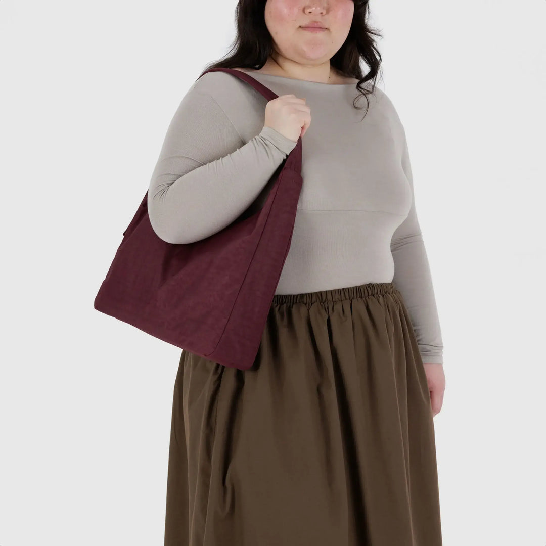 BOLSO - Baggu, Nylon Shoulder Bag Mahogany