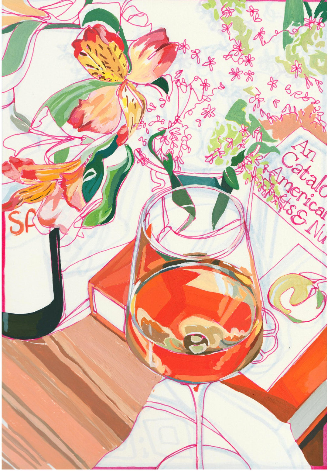 ILUSTRACIÓN - Anissa Riviere, Orange Wine