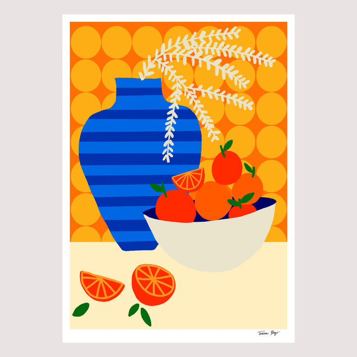 ILUSTRACIÓN - Teresa Rego, Oranges on Retro Kitchen