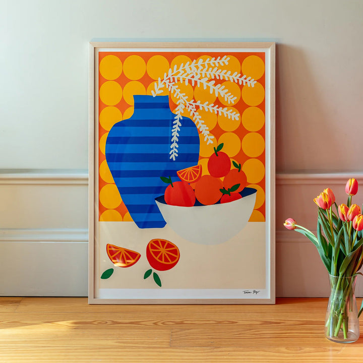 ILUSTRACIÓN - Teresa Rego, Oranges on Retro Kitchen