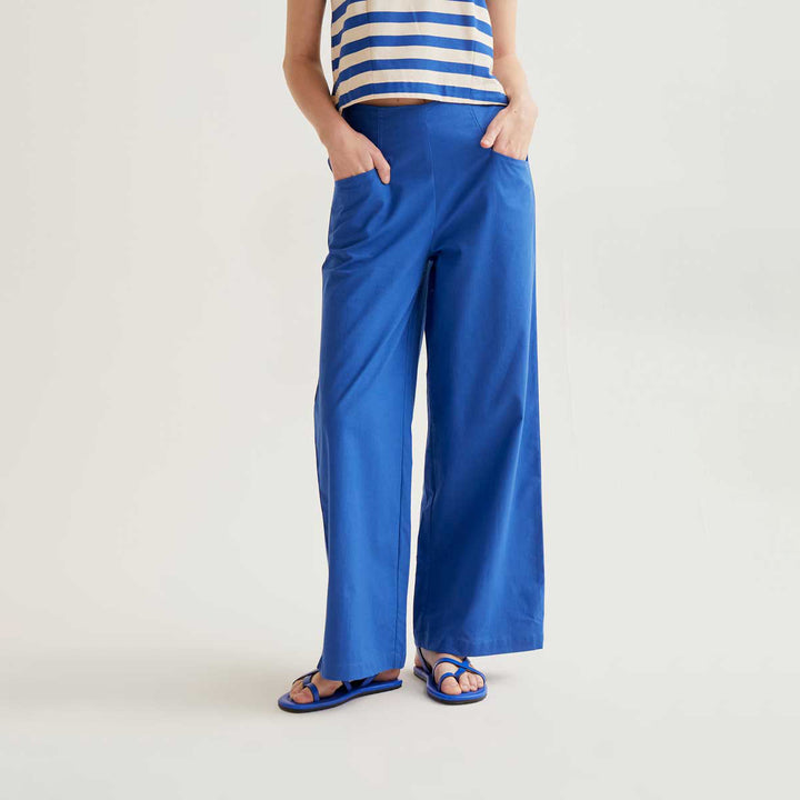 PANTALÓN - Compañía Fantástica, Algodón azul