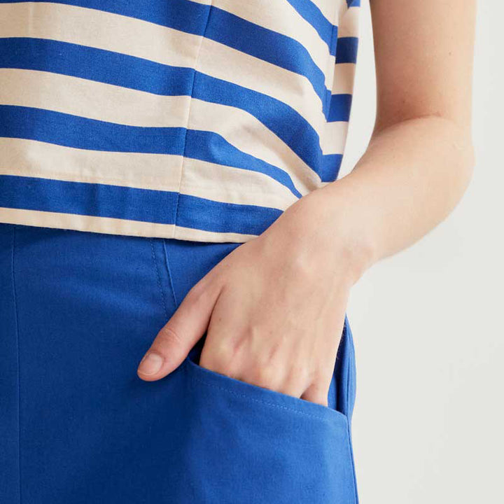 PANTALÓN - Compañía Fantástica, Algodón azul