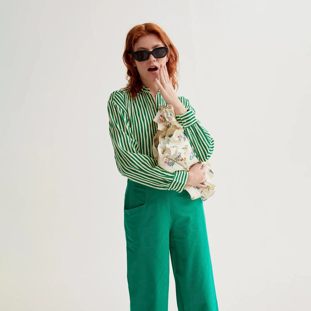 PANTALONI - Compañía Fantástica, Cotone blu