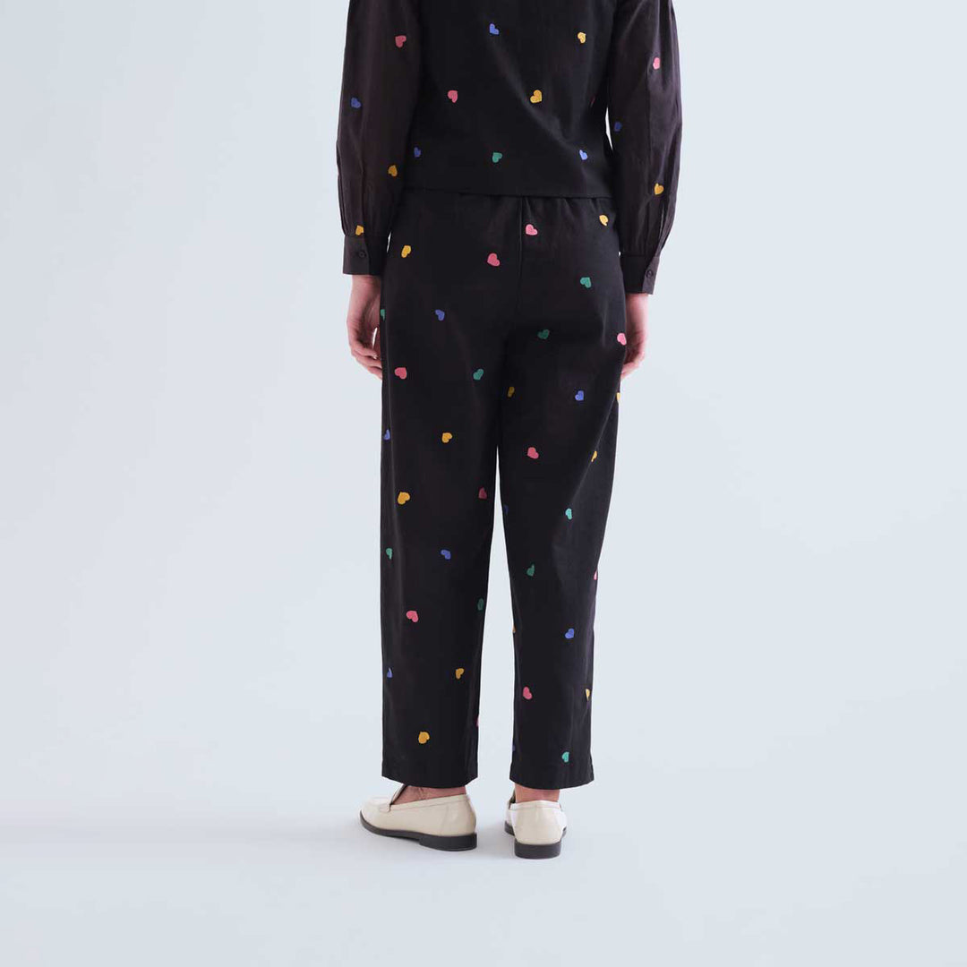 PANTALONI - Compañía Fantástica, Jeans blu con stampa Paisley